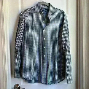 Polo by Ralph Lauren Blue and White checked long sleeve button down